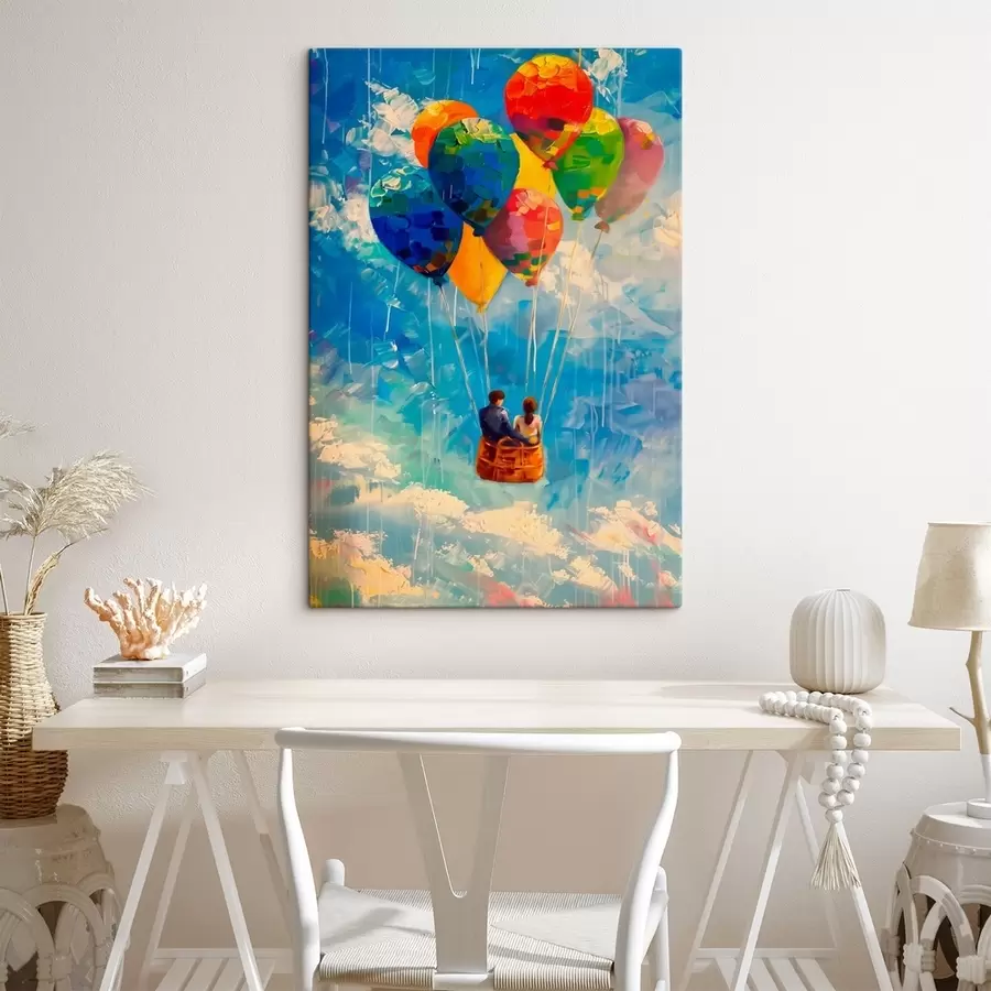  Peintures Couple sur un ballon s41074