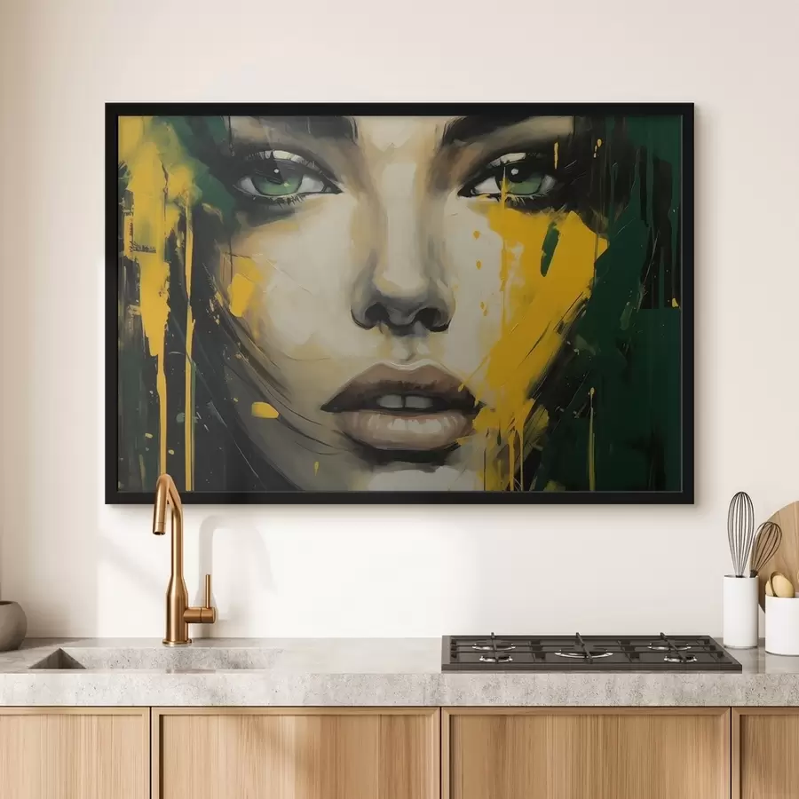 Fotobehang Meisjesgezicht f41065