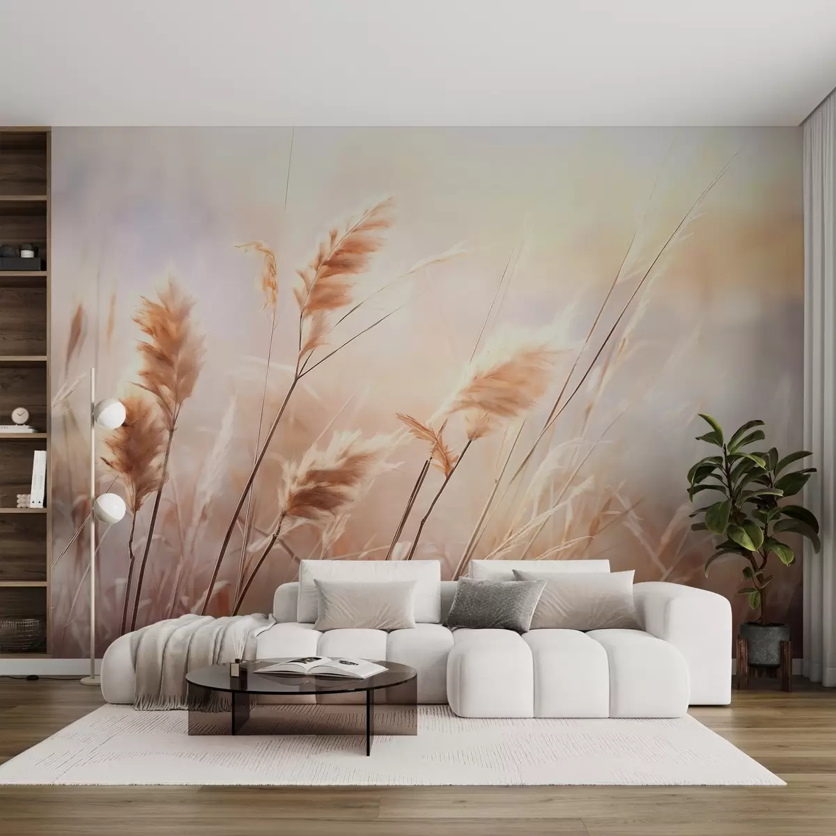 Fotobehang Droog gras w01866