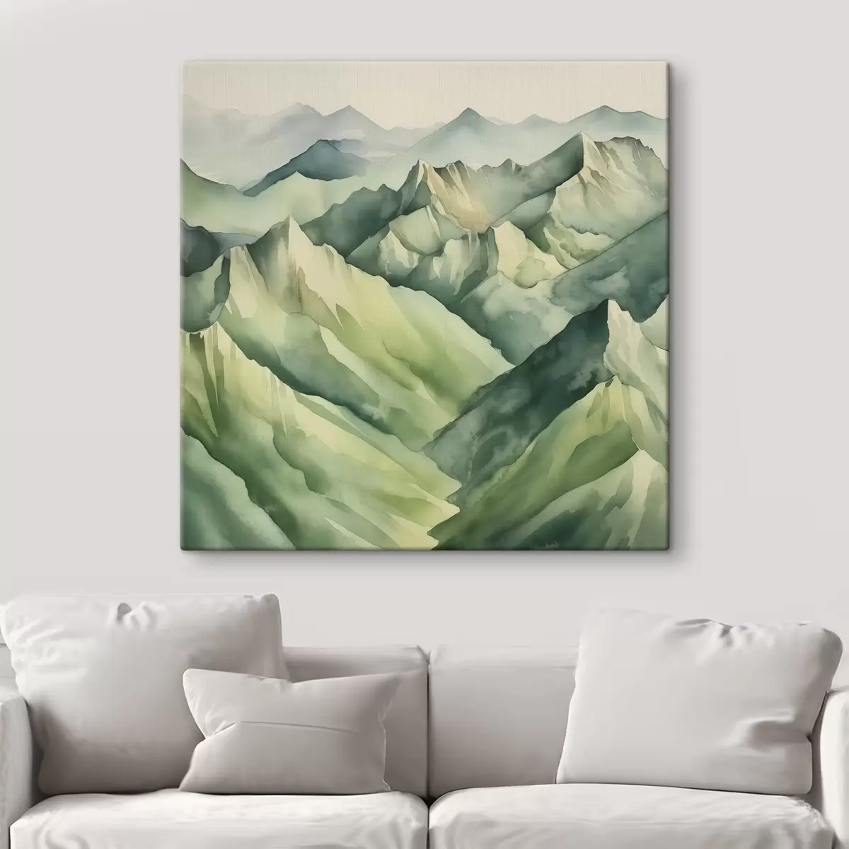  Peintures Des montagnes sereines aux teintes douces s38909
