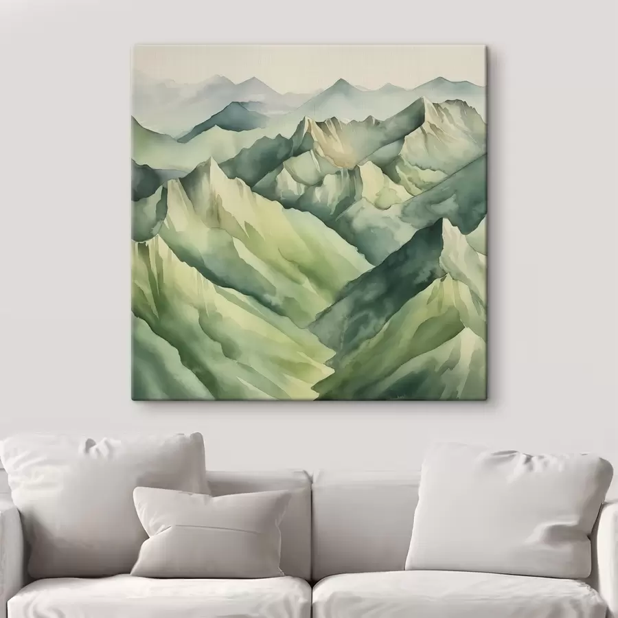  Peintures Des montagnes sereines aux teintes douces s38909