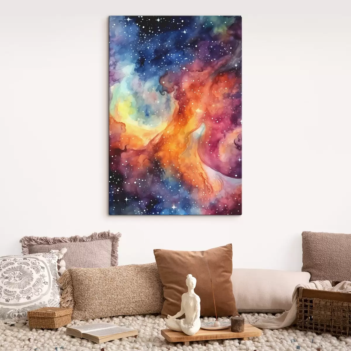  Schilderijen Levendige kleuren van de kosmische uitgestrektheid s39019