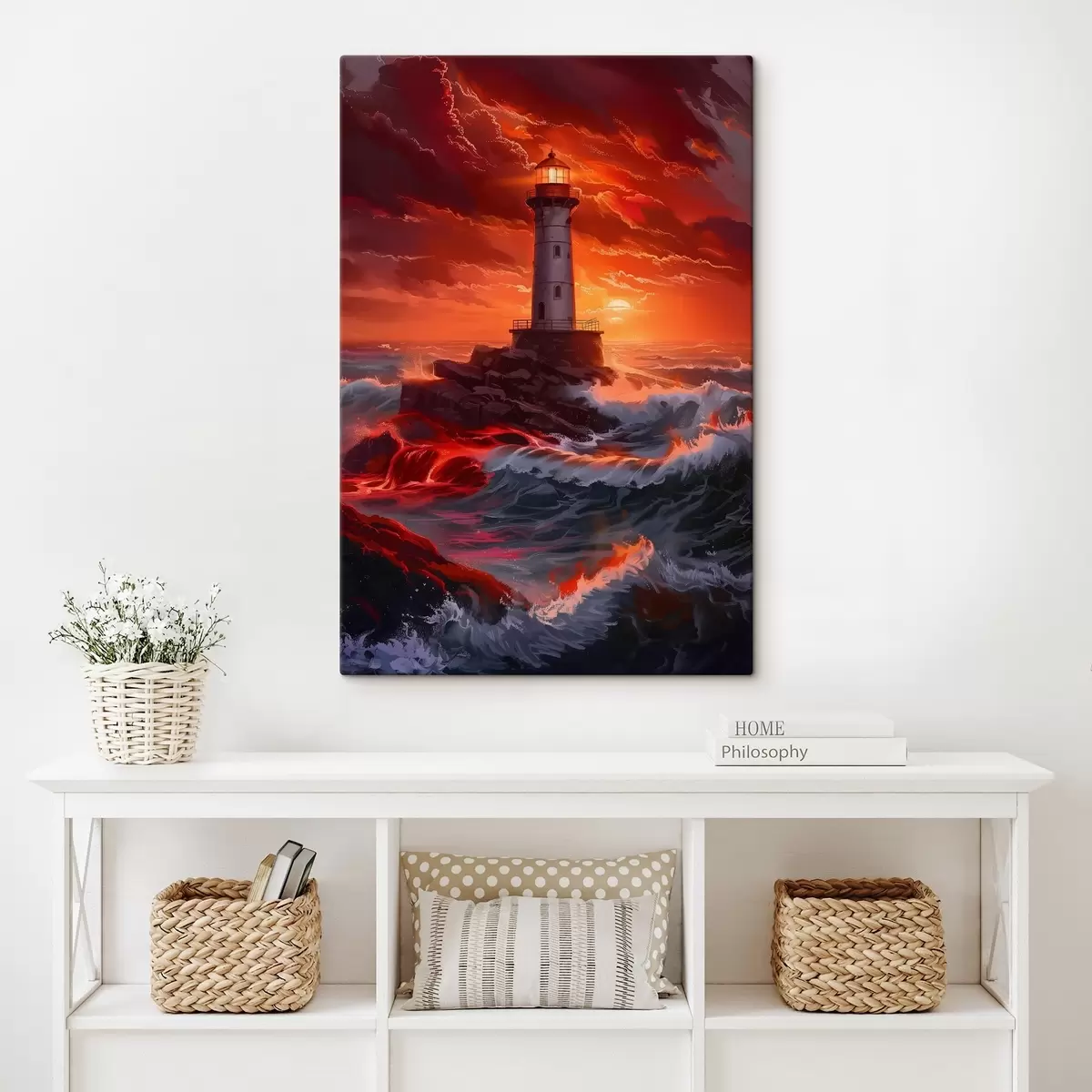  Peintures Un phare qui guide à travers les tempêtes s39050