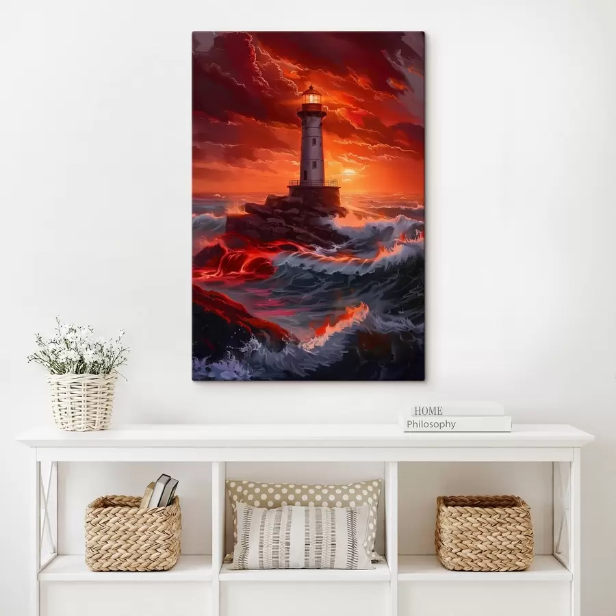  Peintures Un phare qui guide à travers les tempêtes s39050