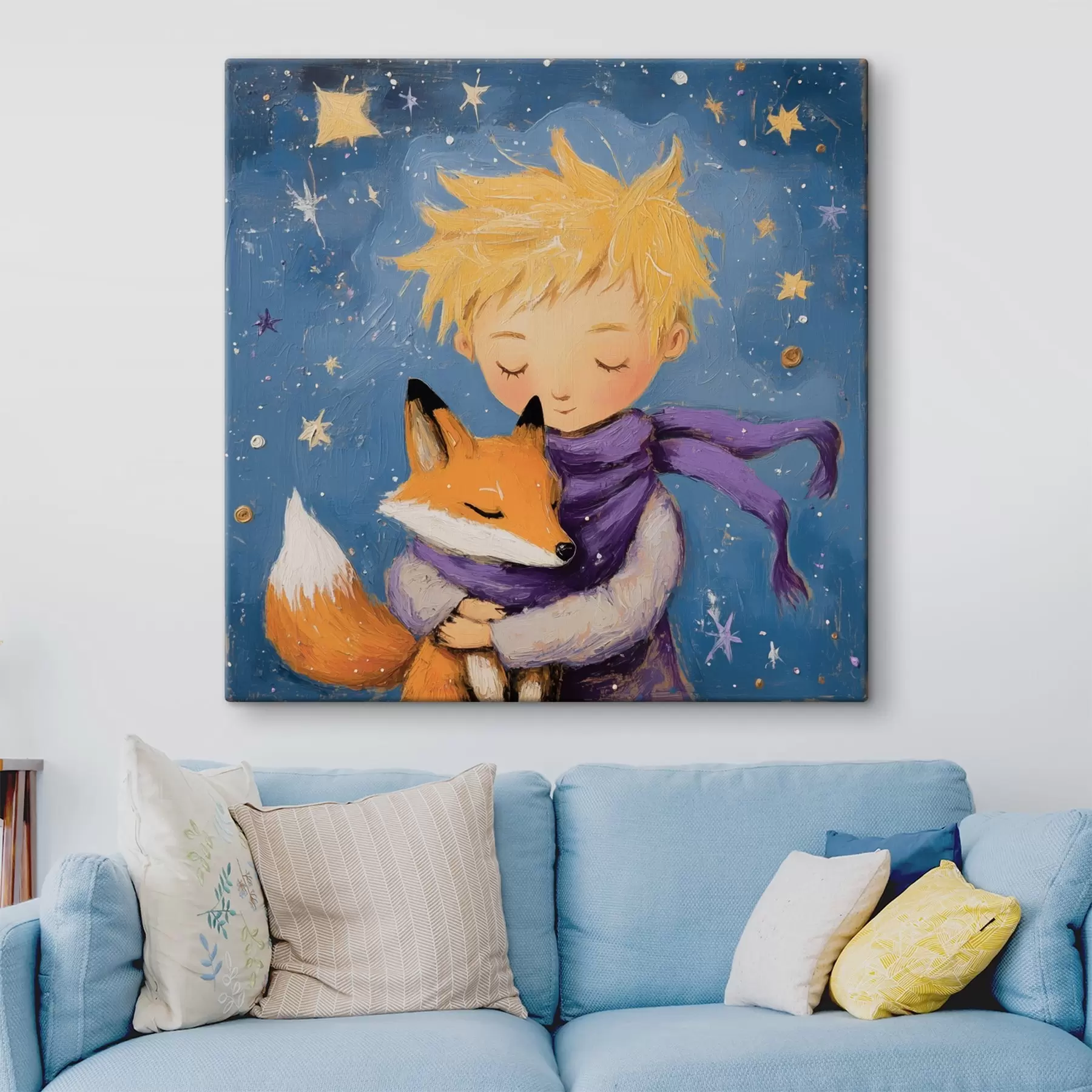  Peintures Le petit prince embrasse le renard s41347