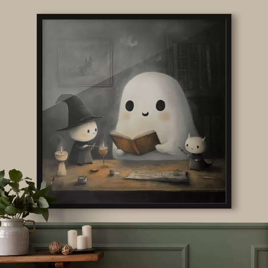 Fotobehang Privyd leest een boek voor aan zijn vrienden f41343