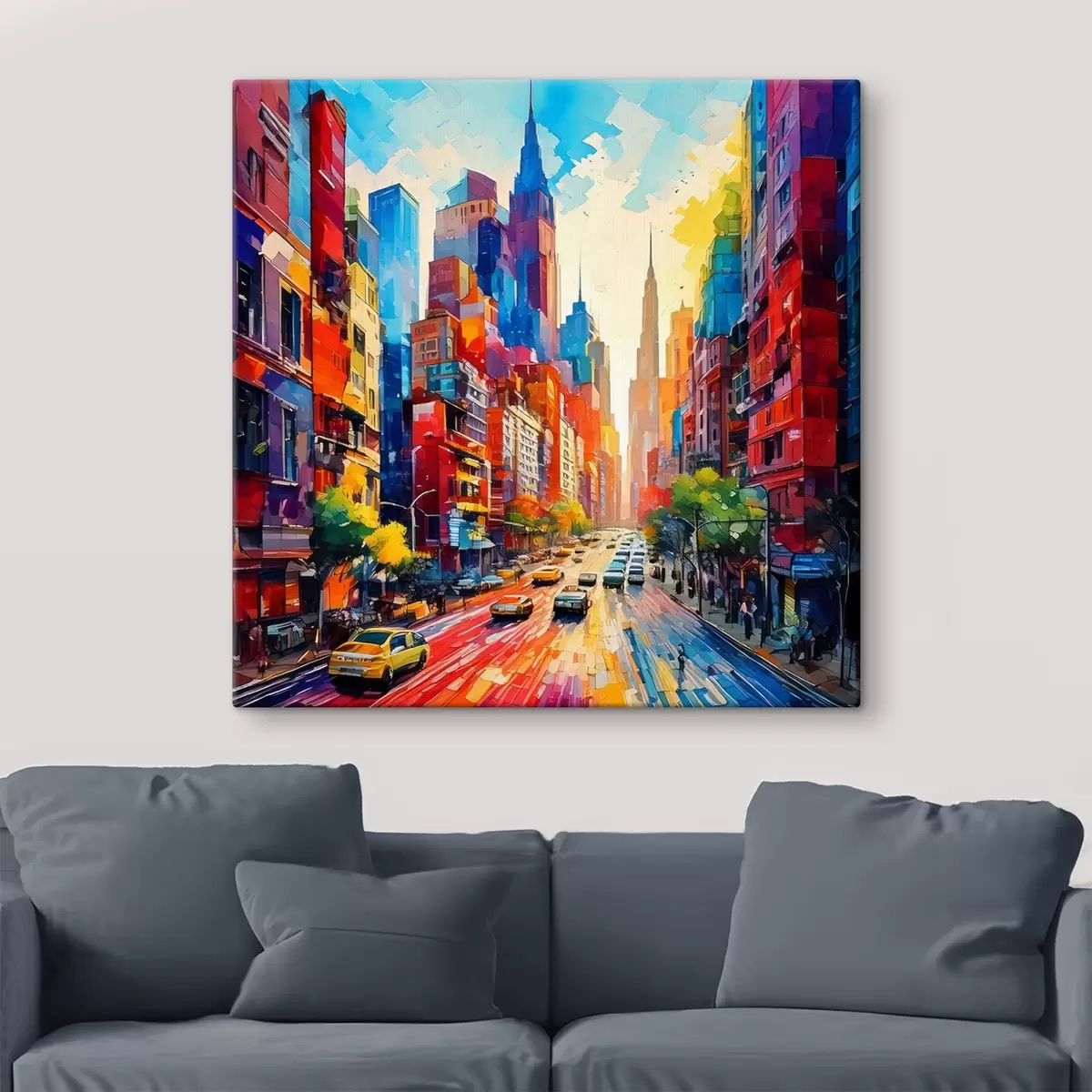  Schilderijen heldere stad s41408