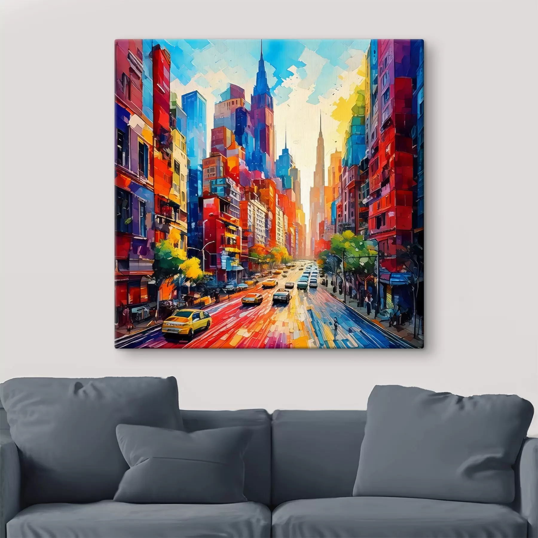 Fotobehang heldere stad s41408