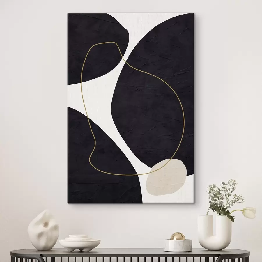  Peintures Des tourbillons élégants dans une harmonie monochrome s36036