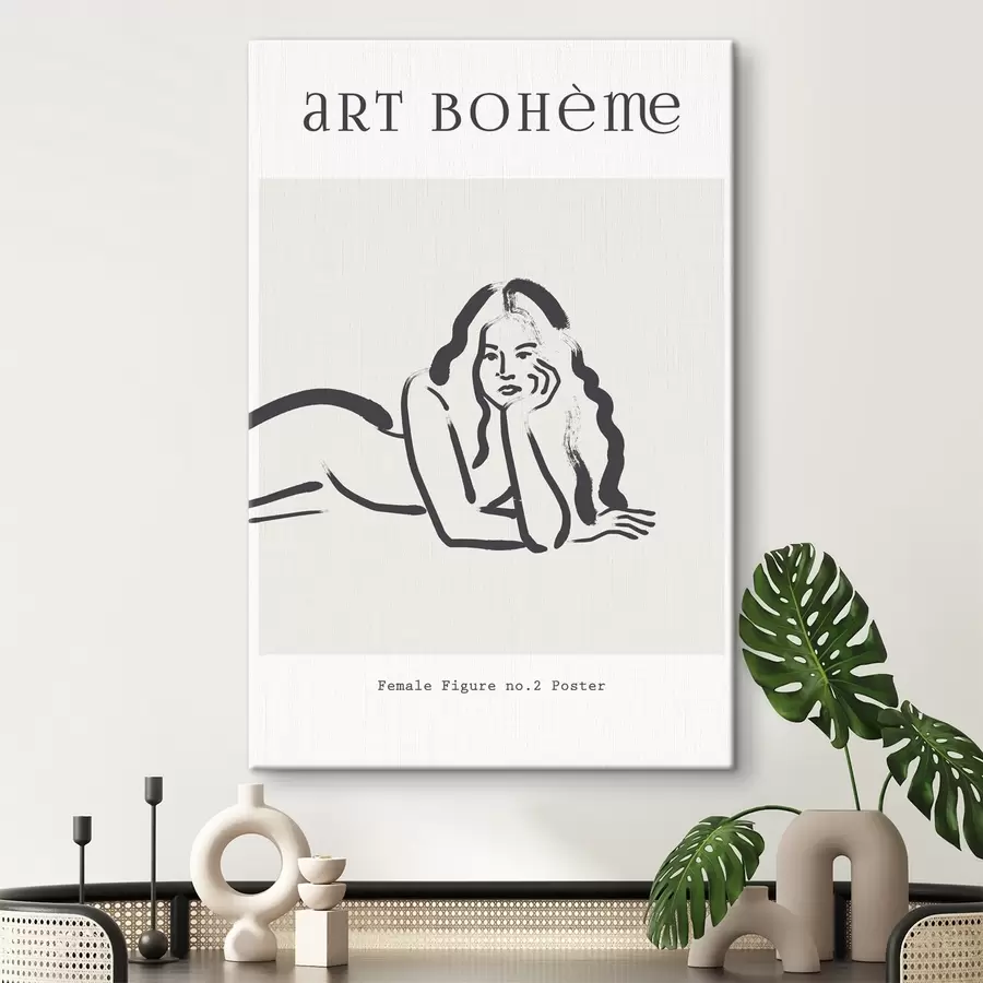  Peintures Dessin d'une femme couchée sur le ventre s37402