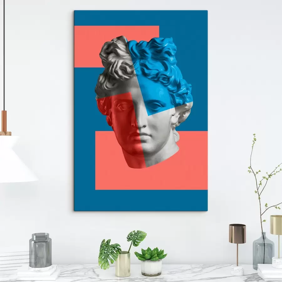  Schilderijen Beeld van een mannenhoofd s37632