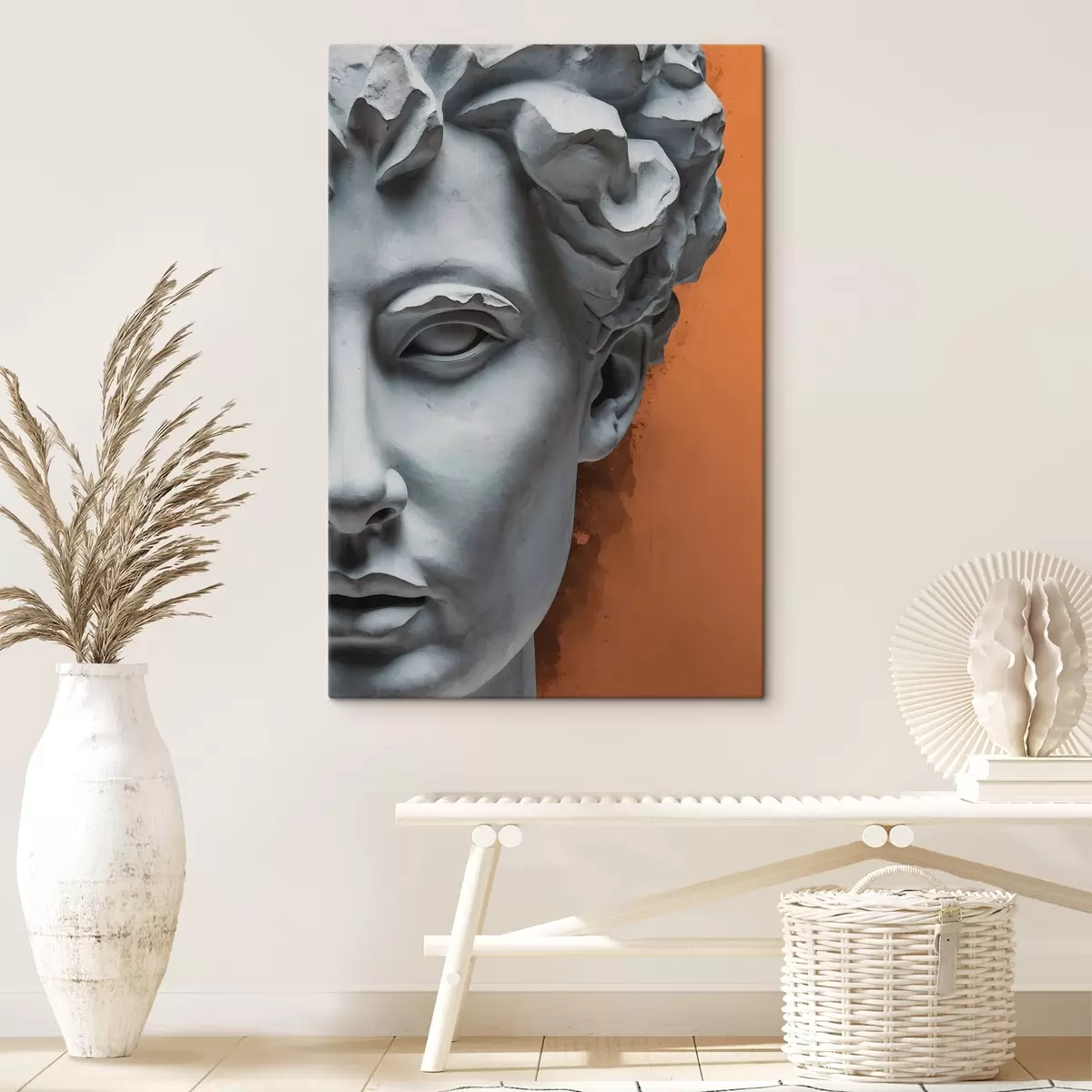  Peintures Statue d'un visage d'homme s38433