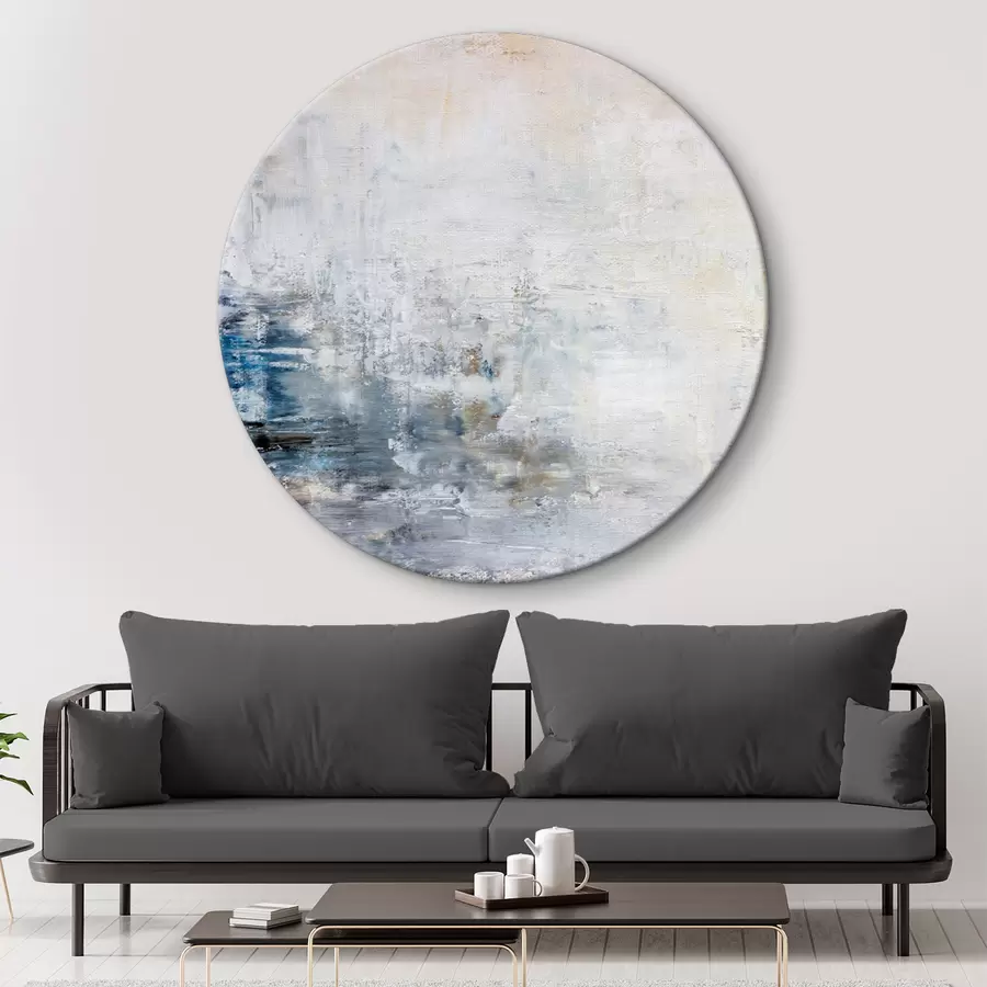  Peintures Mur de béton ancien bleu et blanc r34110