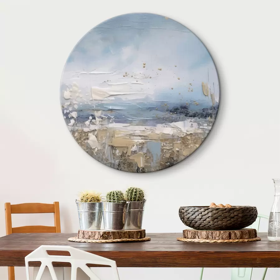  Schilderijen Abstracte kunst in blauwe tinten r35430