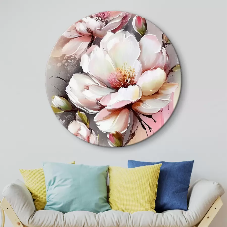  Peintures La grâce en fleurs : Pétales tendres et nuances douces r35925