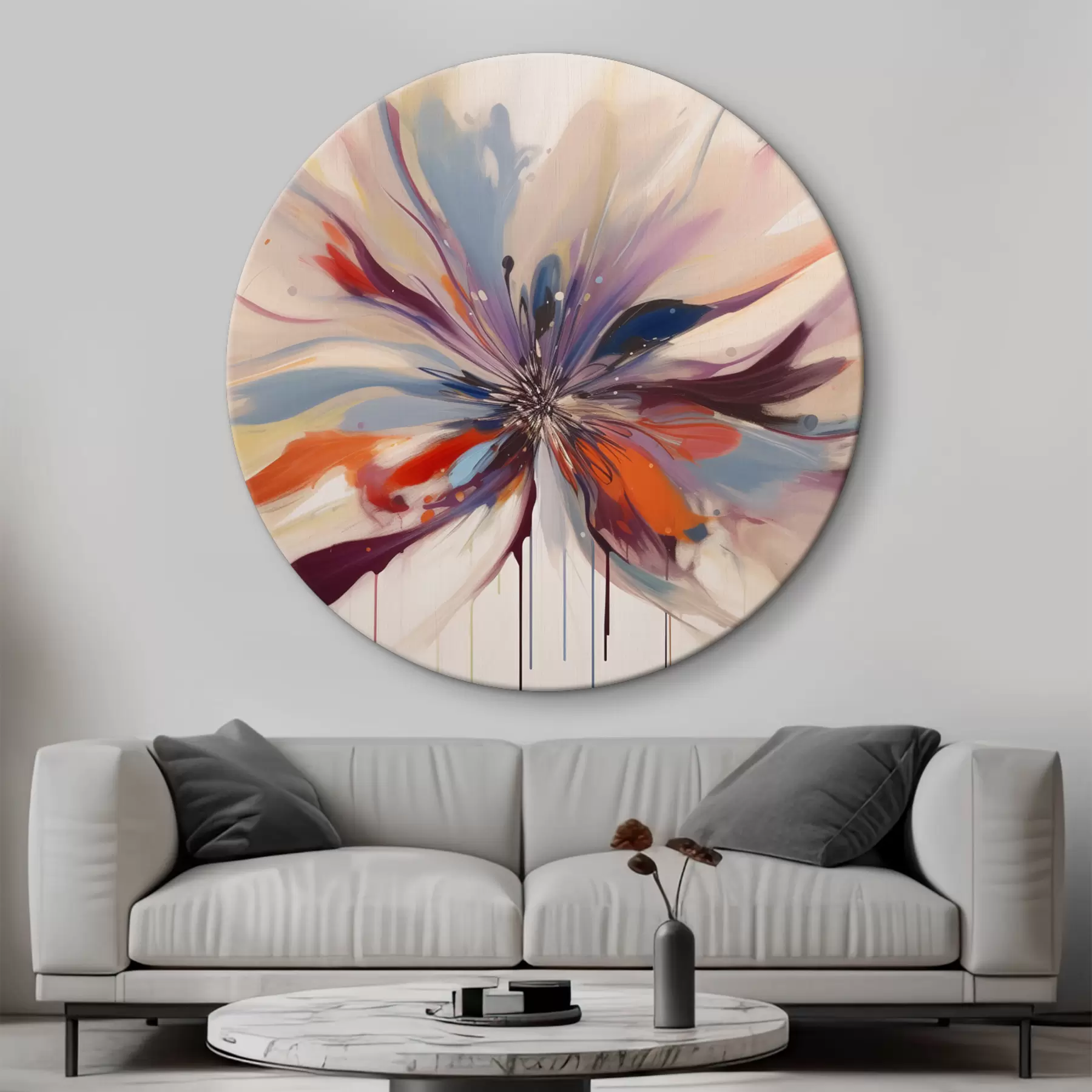  Schilderijen Heldere abstracte bloem r36806