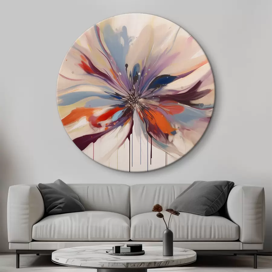  Schilderijen Heldere abstracte bloem r36806