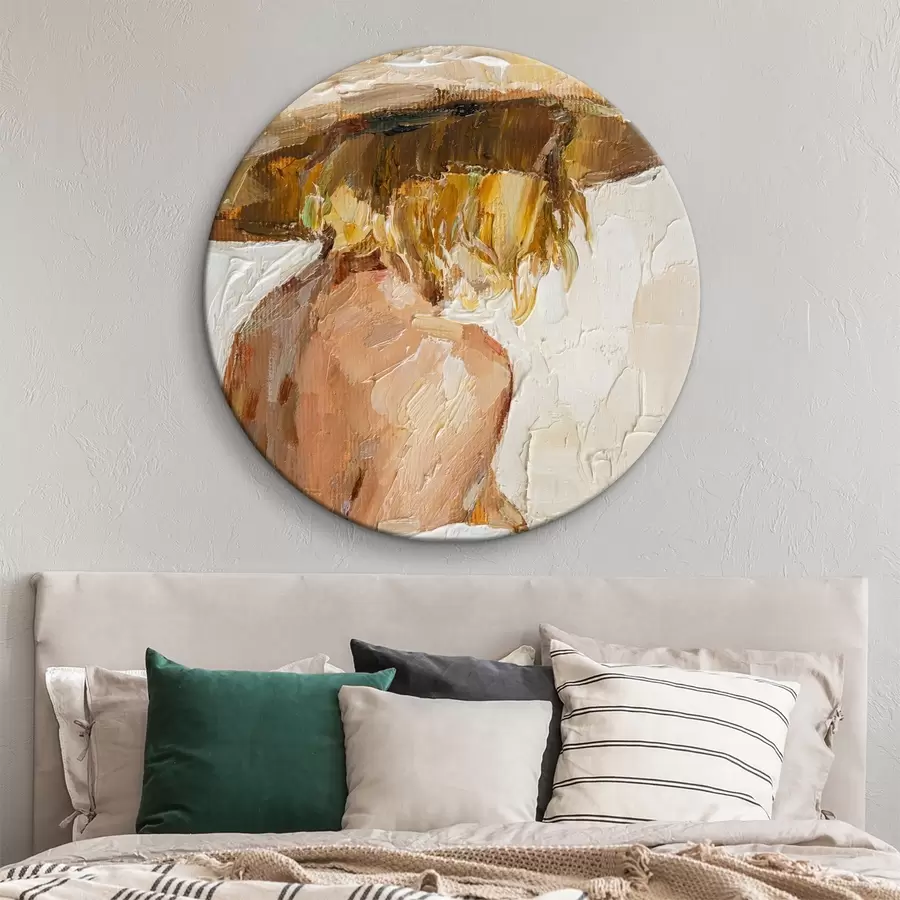  Peintures Portrait d'une femme de dos à l'huile r37061