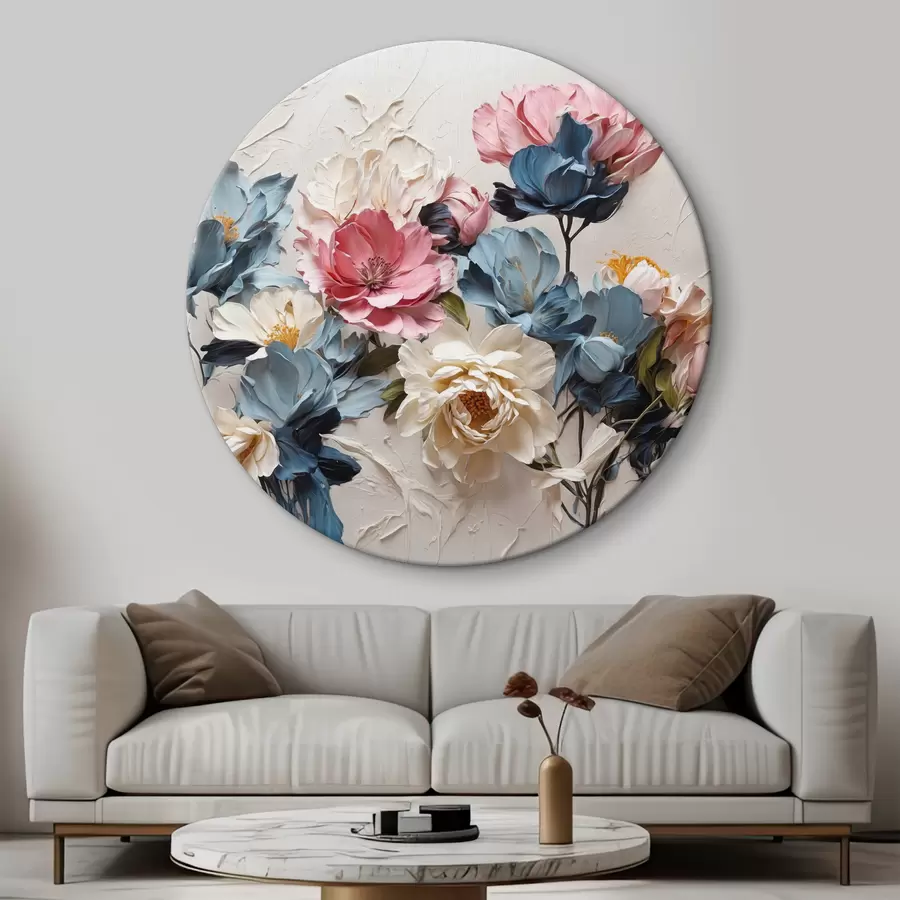  Schilderijen Volumineuze heldere bloemen r37336