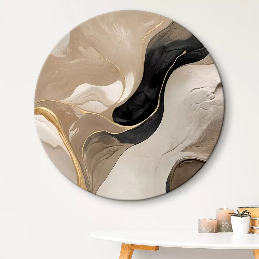  Schilderijen Abstractie met imitatie van textuur r39093