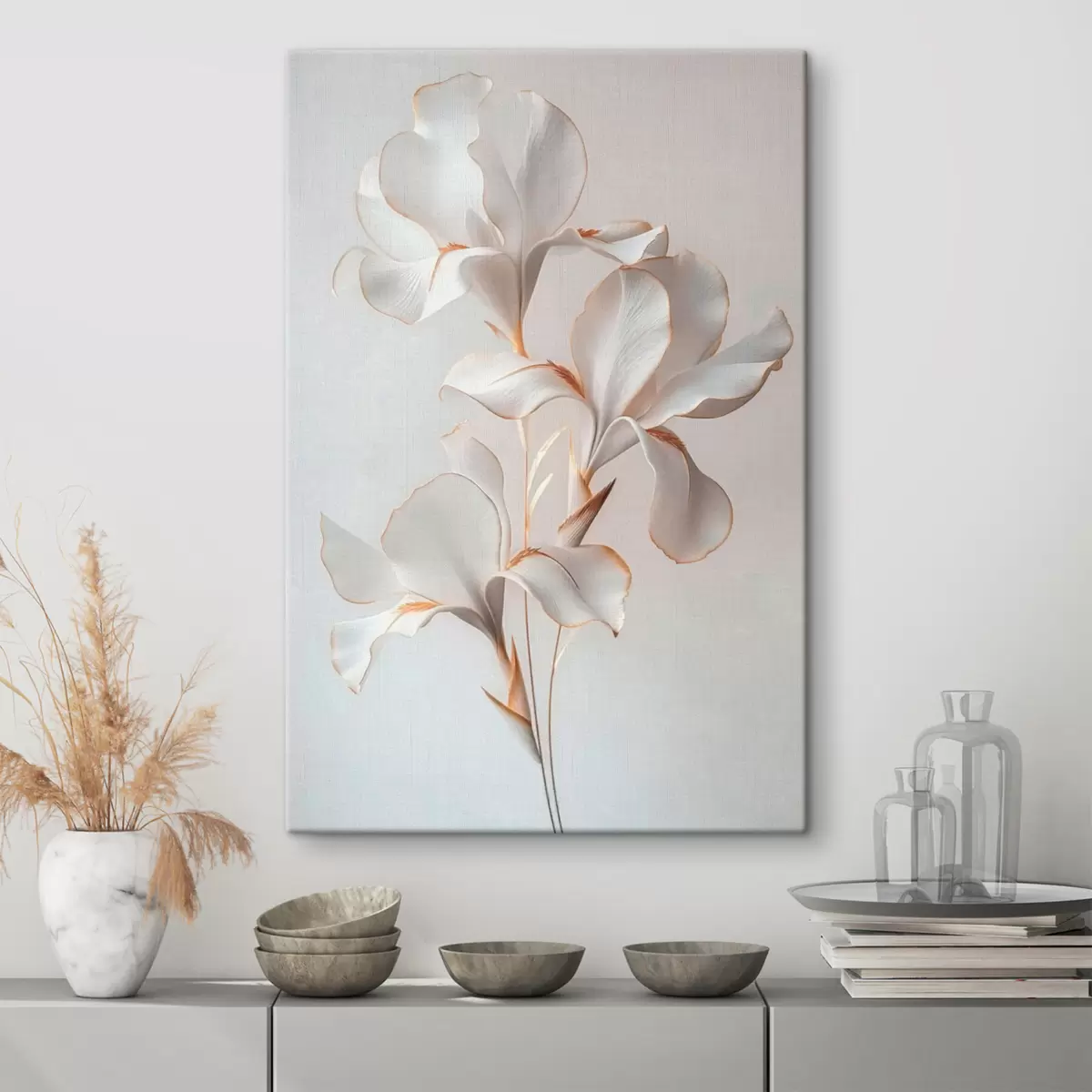  Peintures fleurs blanches s41395