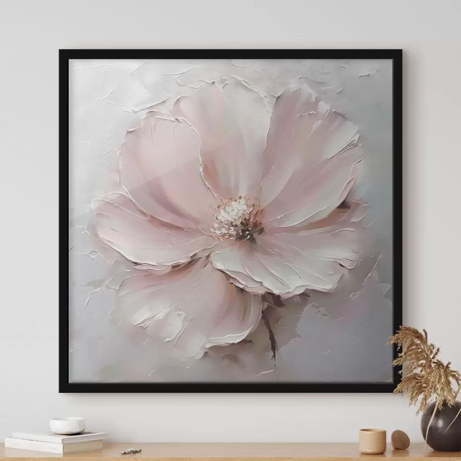 Fotobehang Grote roze bloem minimalisme f41324