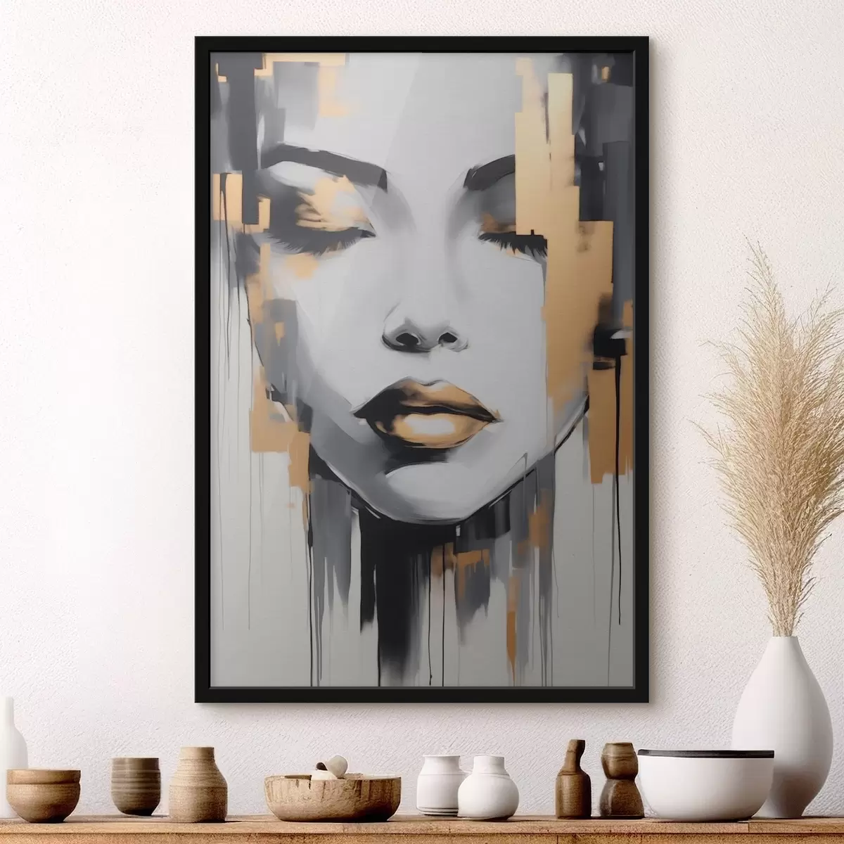 Affiche Fille abstraction style moderne f41327