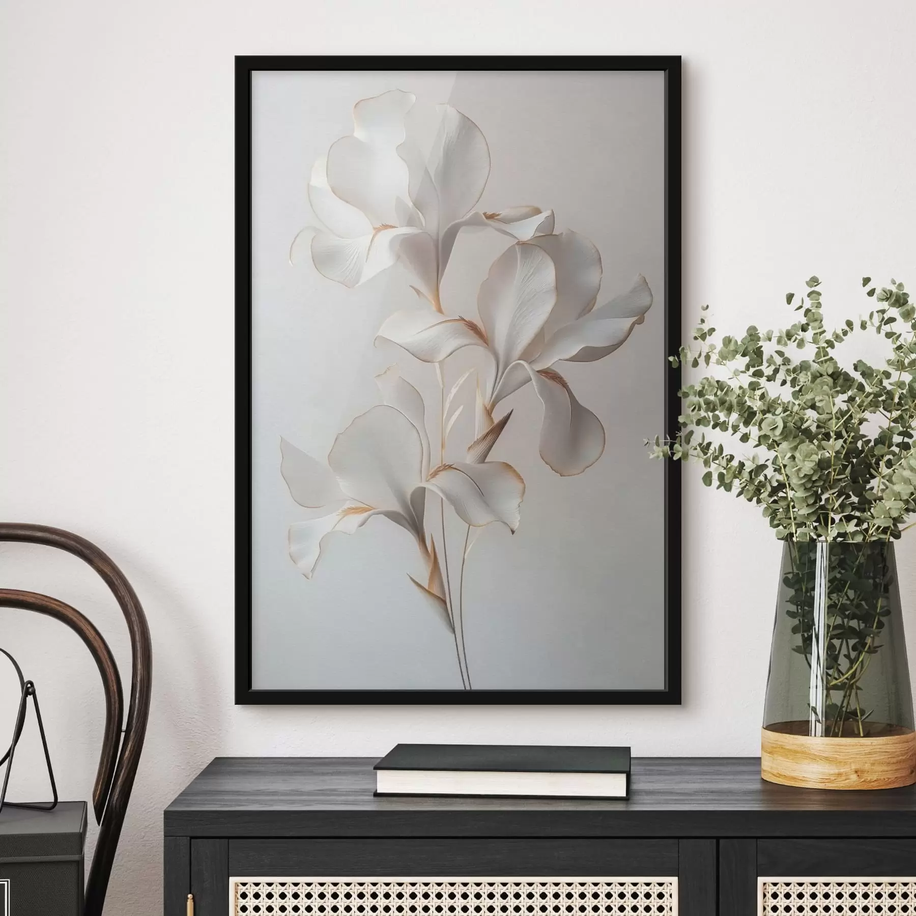 Papier peint photo fleurs blanches f41395