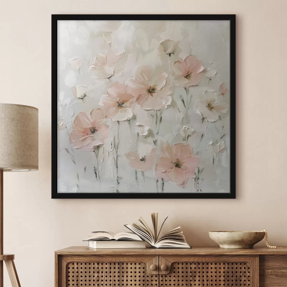 Affiche Fleurs roses nouvelle tendance f41401