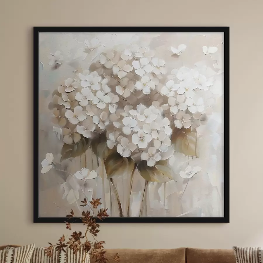 Fotobehang Hortensia bloemen f41403