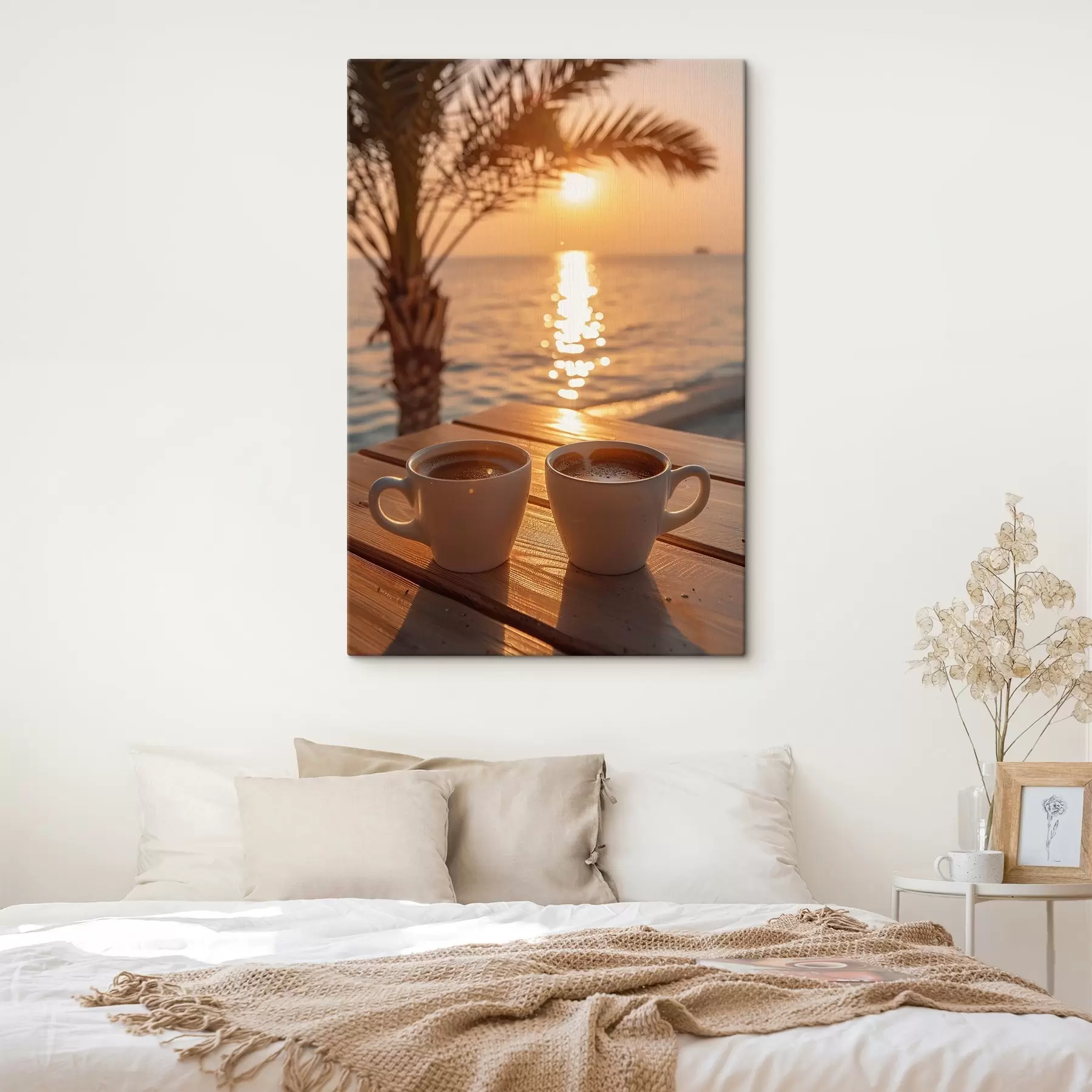 Fotobehang Koffie aan de kust s41431