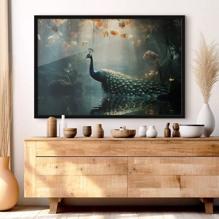 Fotobehang Prachtige pauw f41425