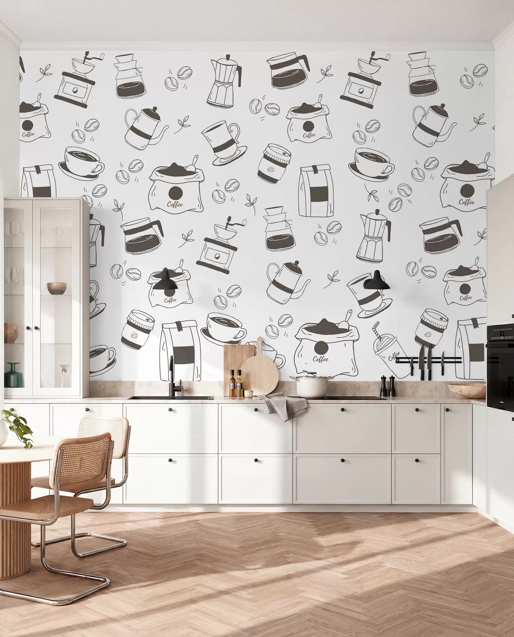 Fotobehang Koffie details w02002v2