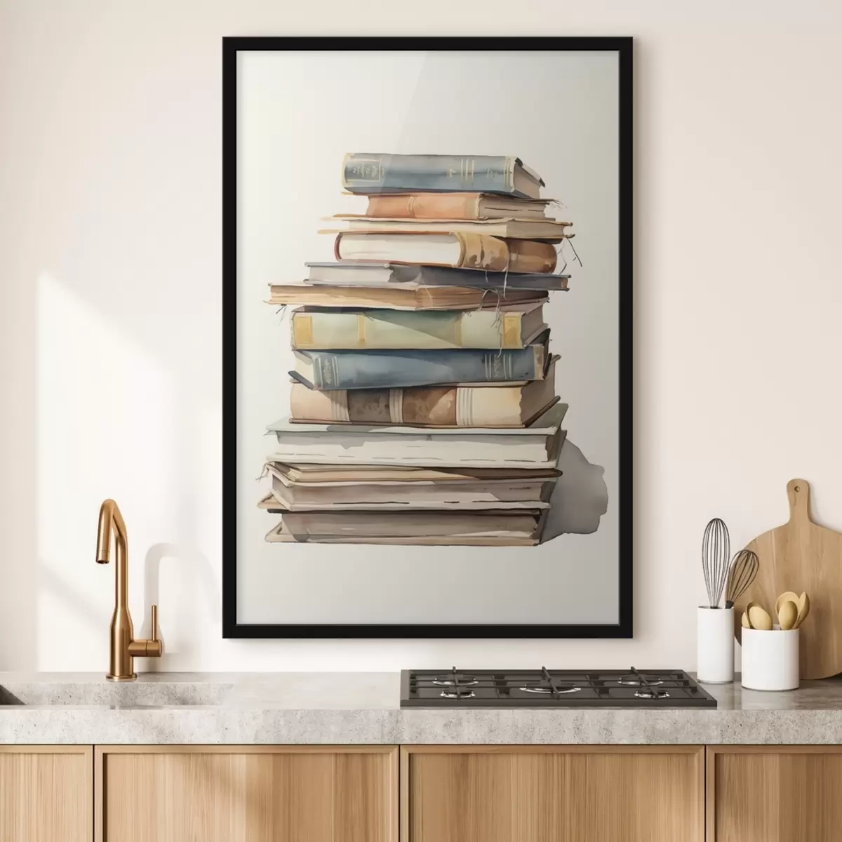 Affiche Une pile de vieux livres f41192