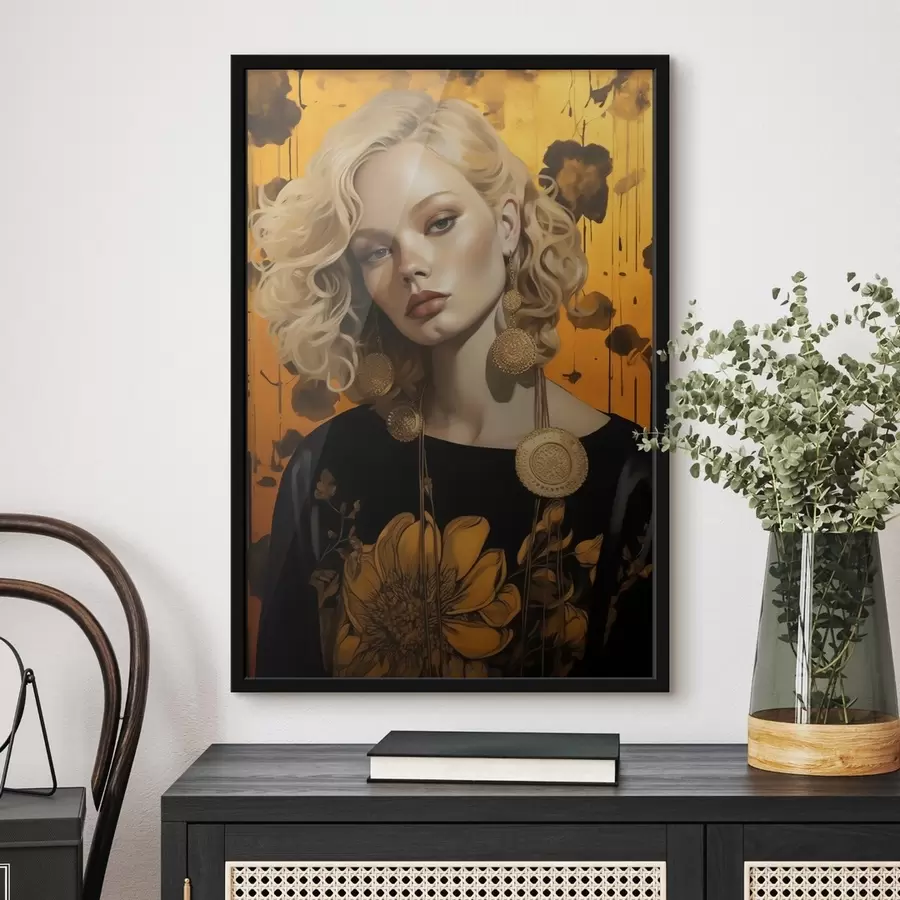 Fotobehang Meisje in felle kleuren f41193