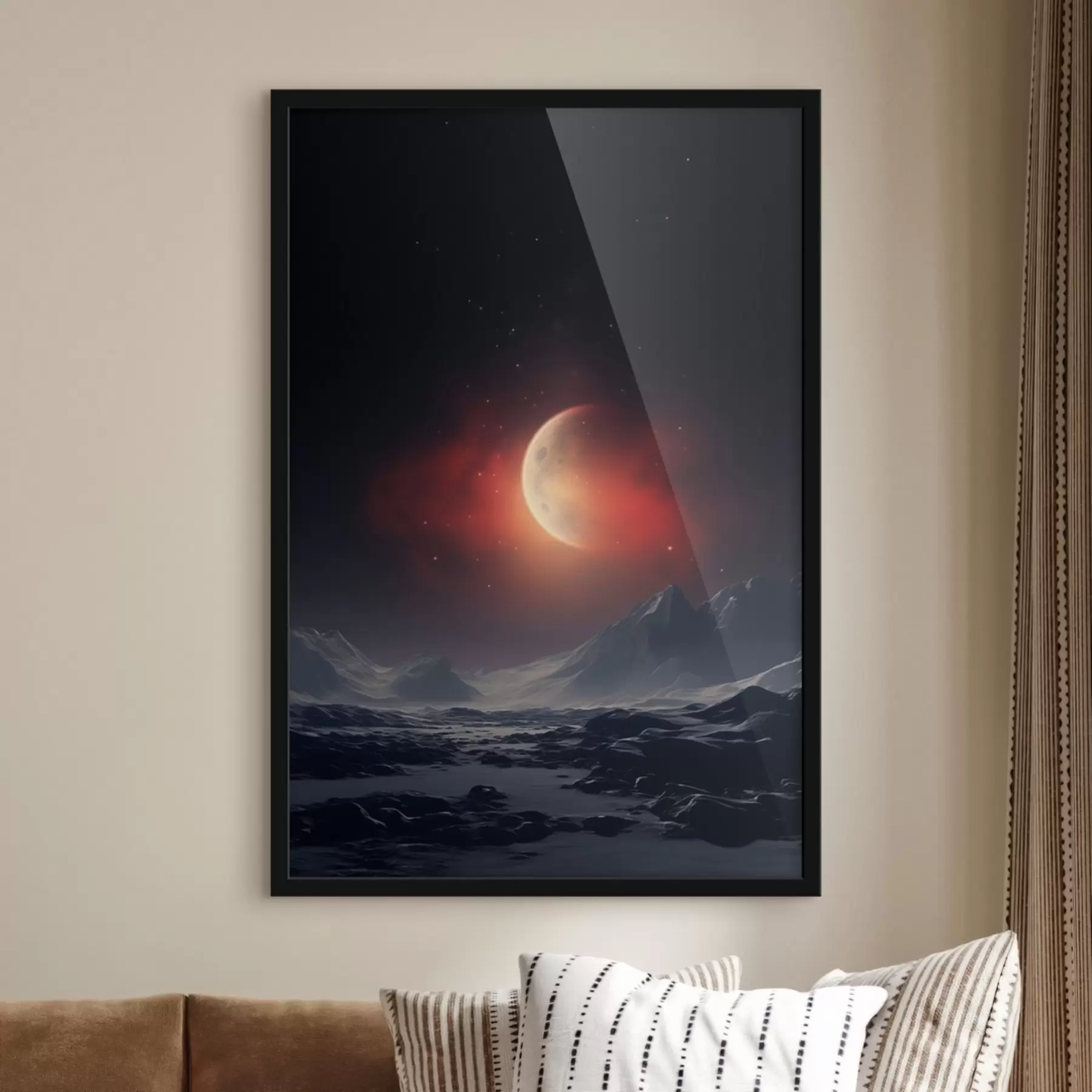 Fotobehang Zonsondergang met uitzicht op Mars f41202