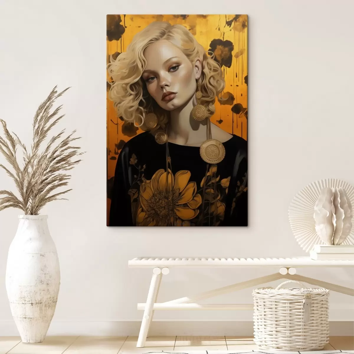  Schilderijen Meisje in felle kleuren s41193