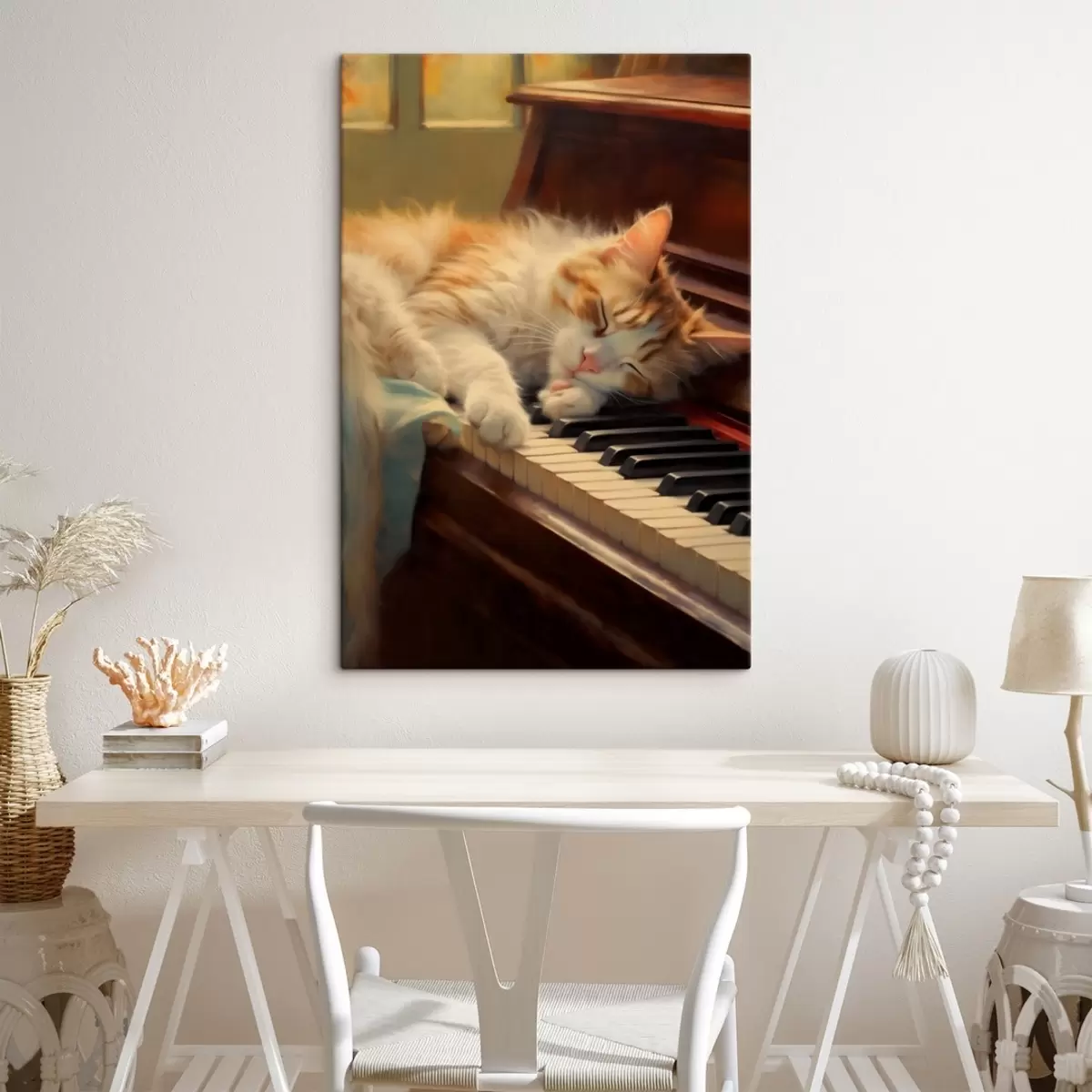  Peintures Chat sur le piano s41217