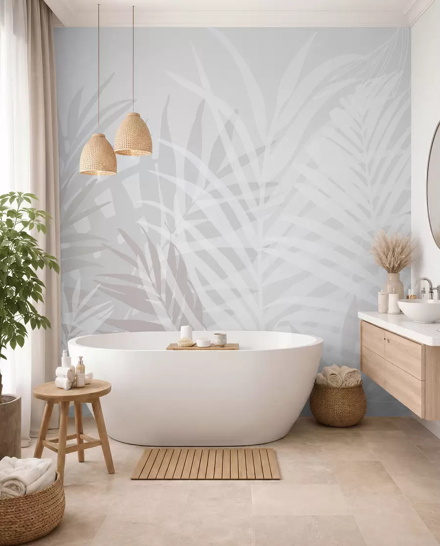 Papier peint photo Feuilles tropicales tendance w02026