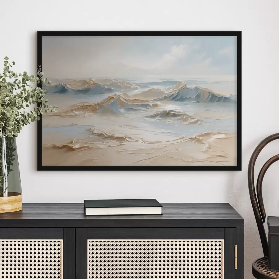 Papier peint photo Rivage de la mer dans le pétrole f41289