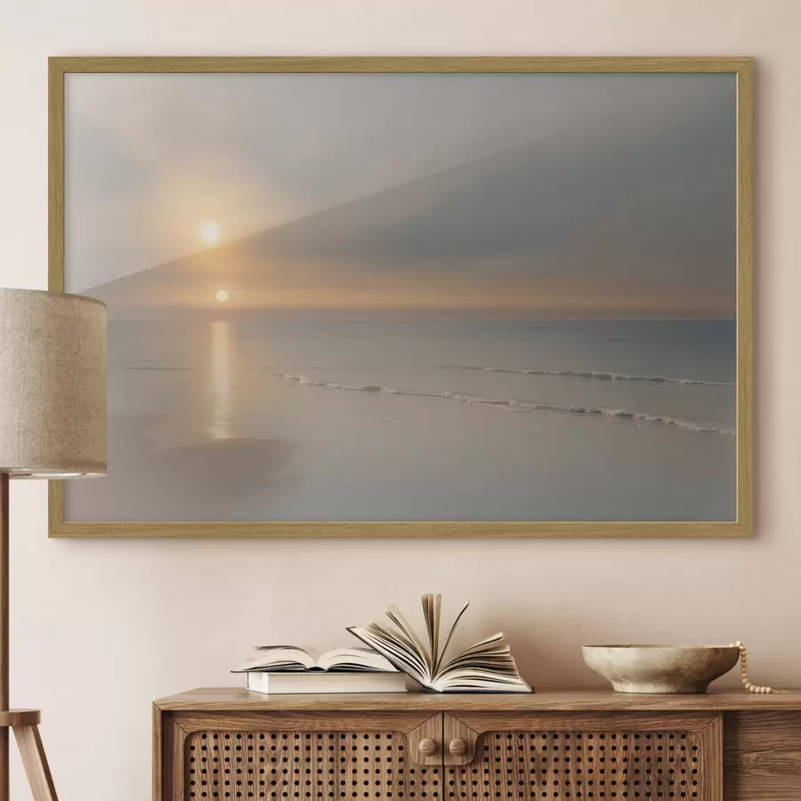 Papier peint photo Lumière sur le rivage f41297