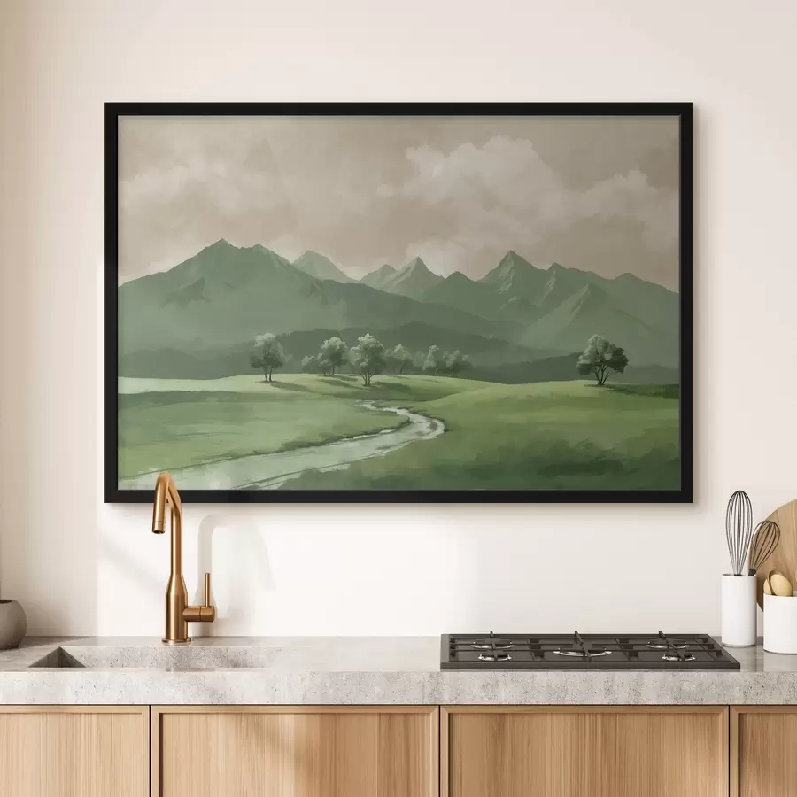 Papier peint photo Chemin des montagnes f41308