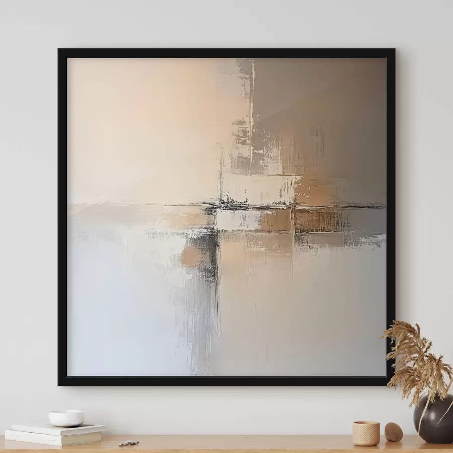 Papier peint photo Abstraction dans les tons beiges f41353