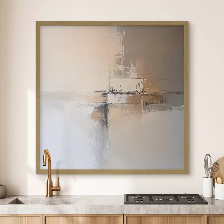 Papier peint photo Abstraction dans les tons beiges f41353