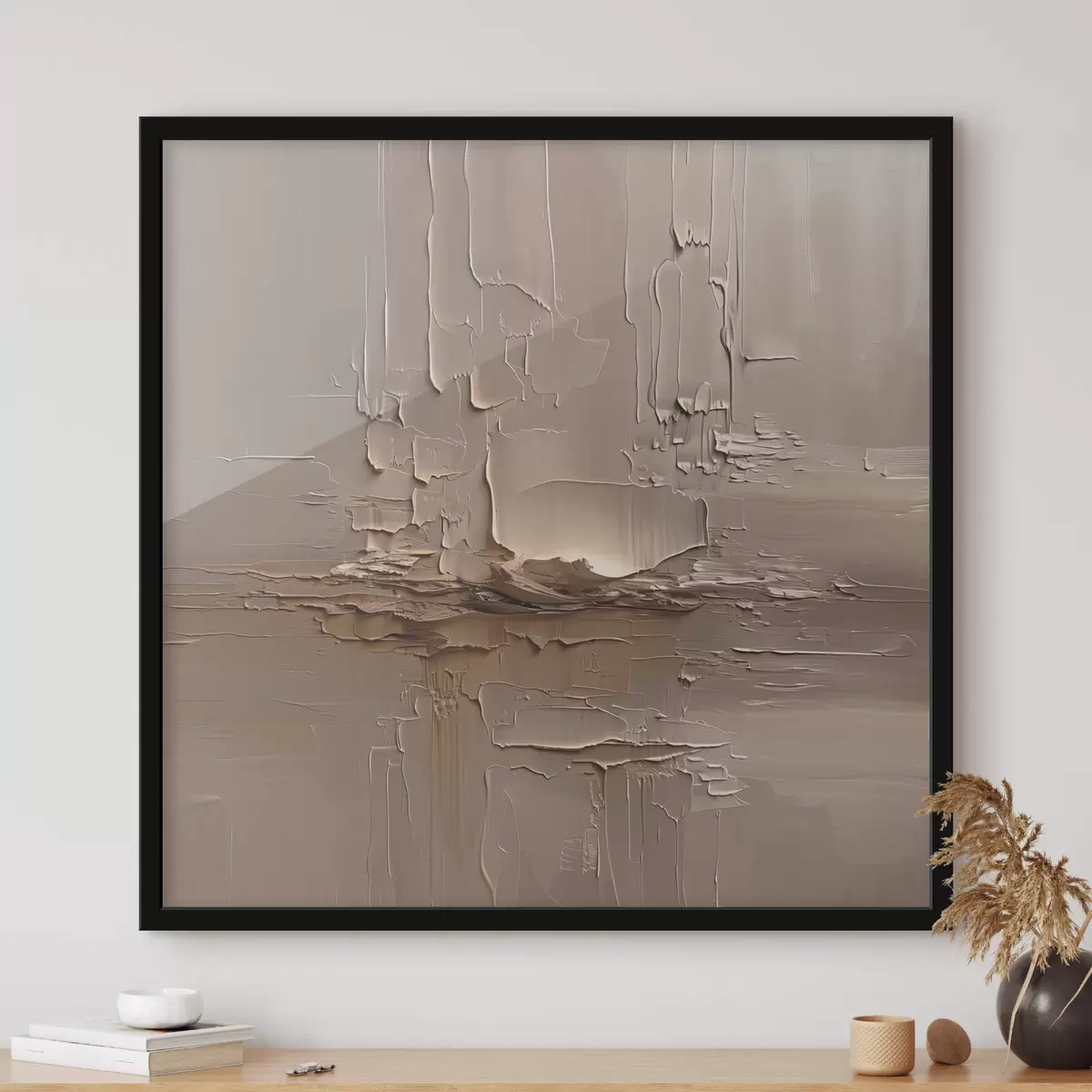 Affiche Abstraction avec imitation de grands coups de pinceau f41356