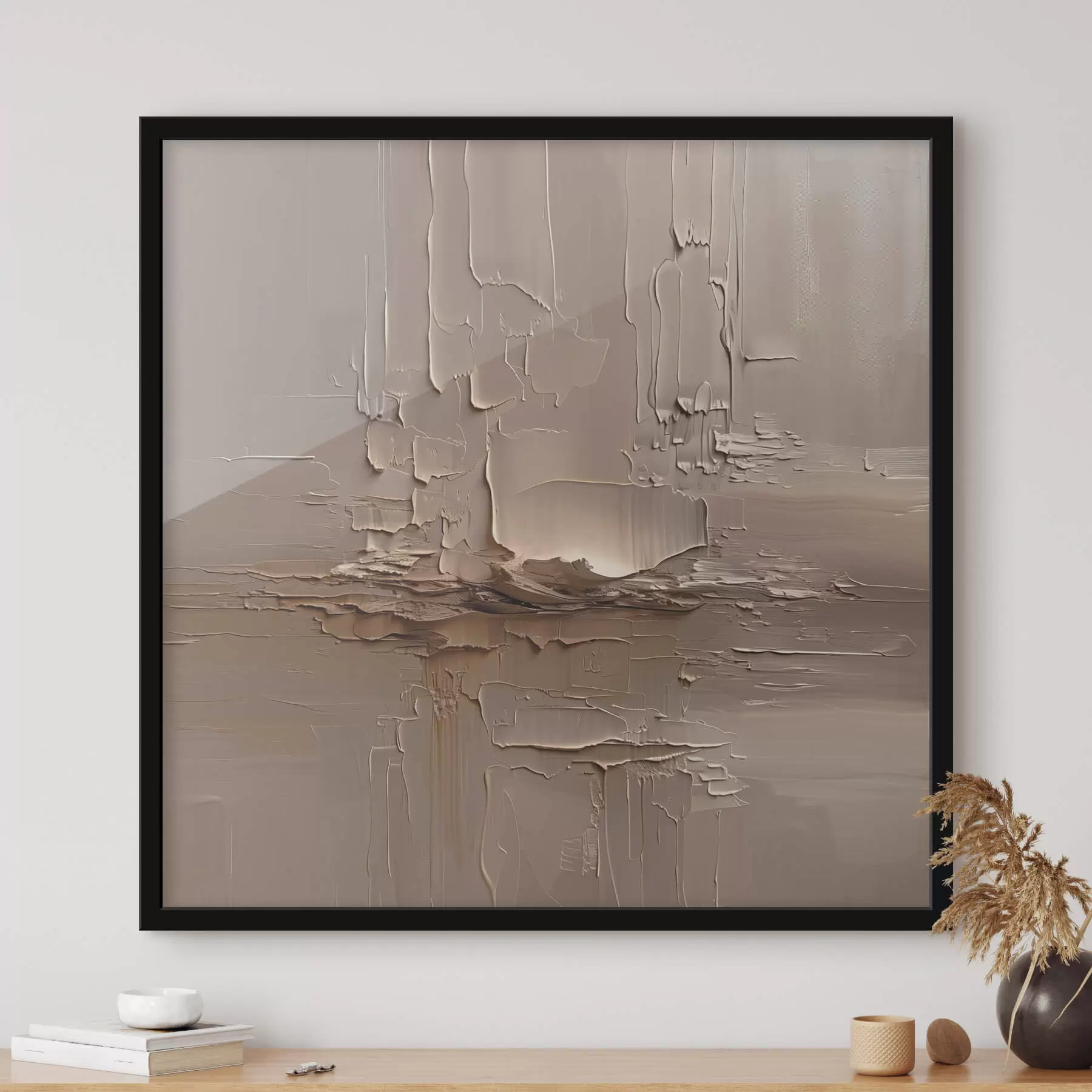 Papier peint photo Abstraction avec imitation de grands coups de pinceau f41356