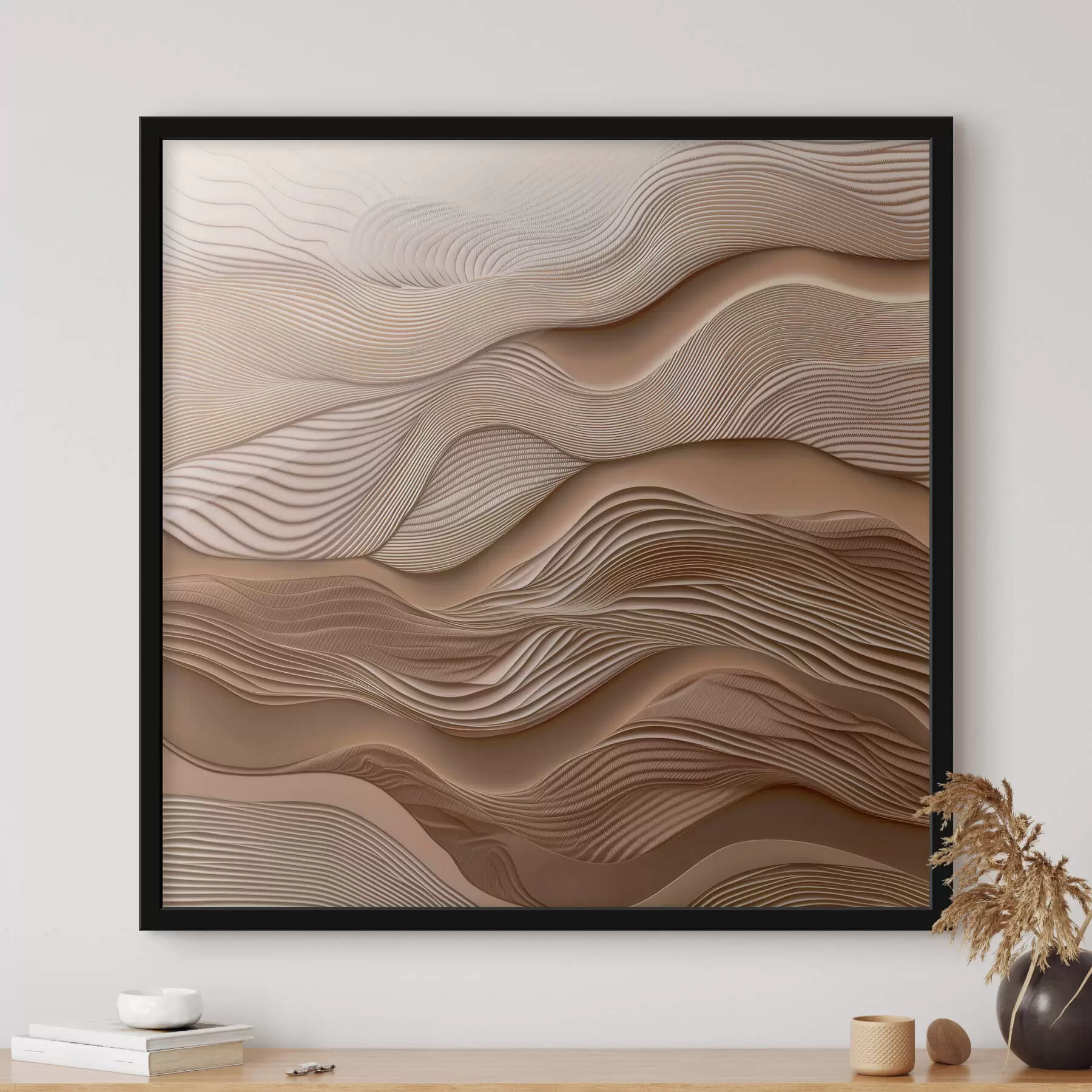 Papier peint photo Vagues abstraites avec imitation de texture f41358