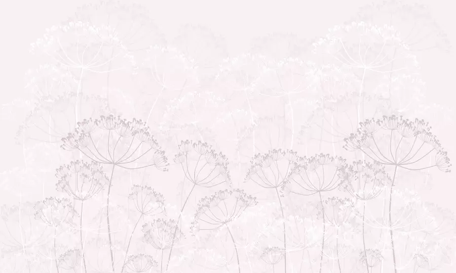 Fotobehang Breekbare planten minimalisme roze kleur w02105