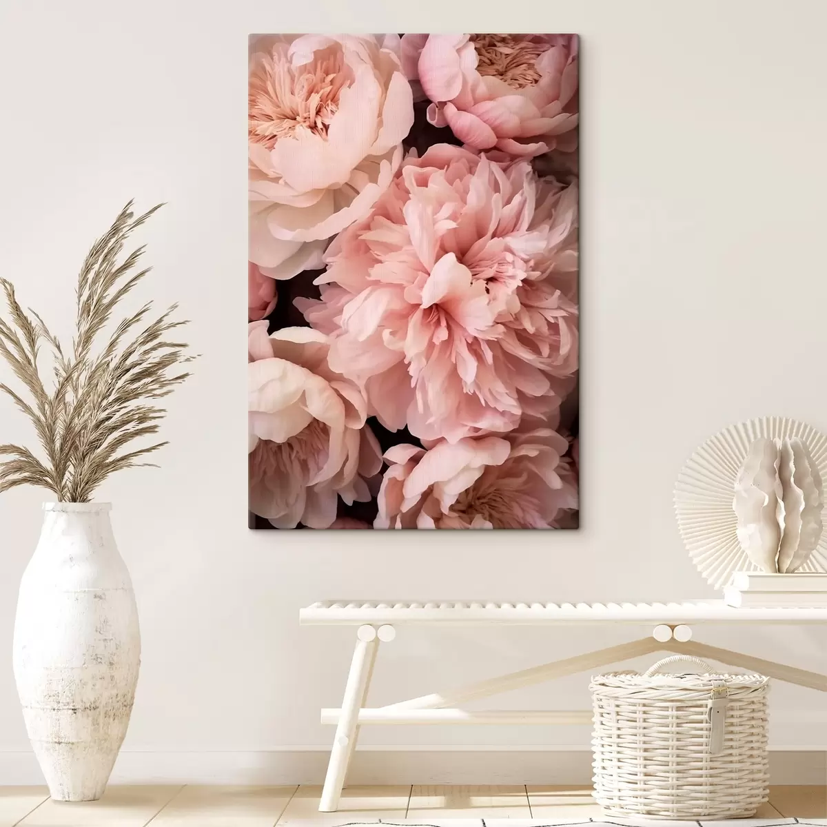  Peintures Pivoines roses délicates s41489