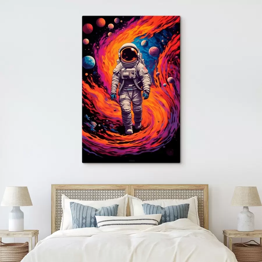  Peintures Astronaute dans le tourbillon spatial s41505